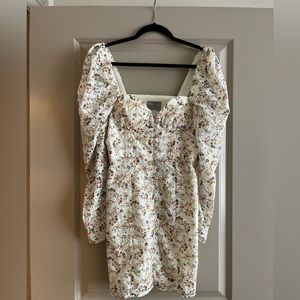 ASOS Puff Sleeve Mini Dress